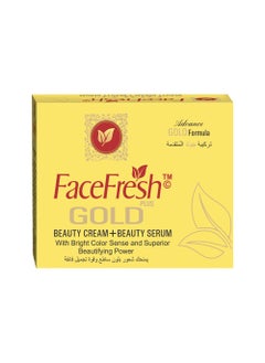 Face Fresh Gold Plus Beauty Cream + Face Serum - Hyaluronic Acid & Niacinamide, Prevents Dryness, Protects Skin from Damage, For All Skin Types 23g + 3ml 