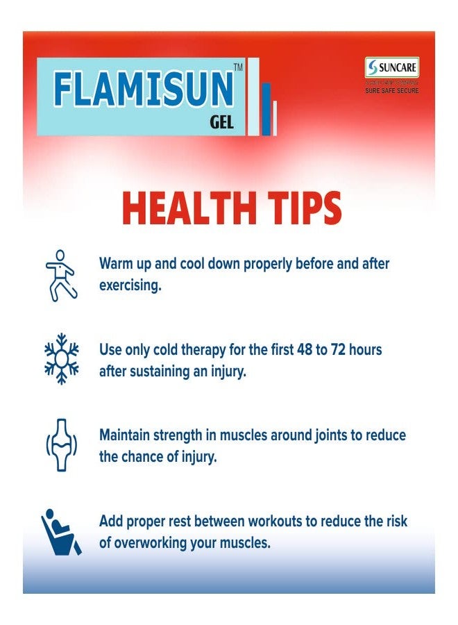 Suncare Flamisun Pain Relief Gel 30gm Pack of 2 - Image 5