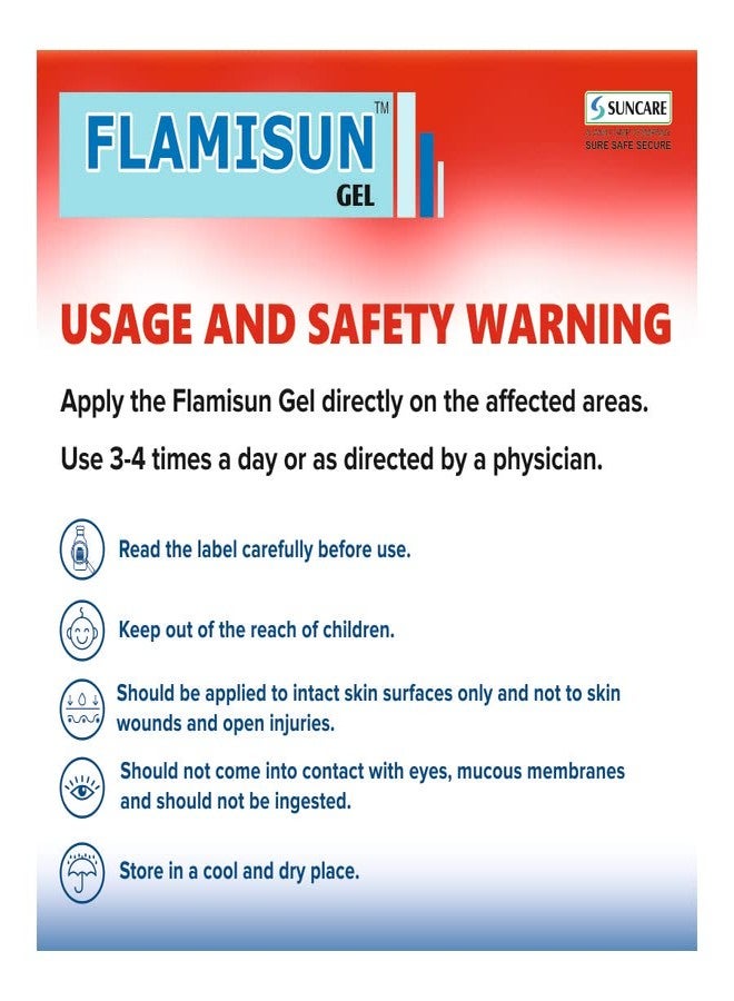 Suncare Flamisun Pain Relief Gel 30gm Pack of 2 - Image 4