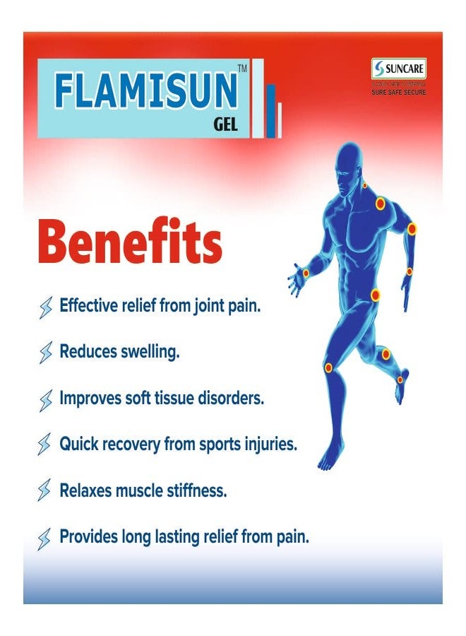 Suncare Flamisun Pain Relief Gel 30gm Pack of 2 - Image 3