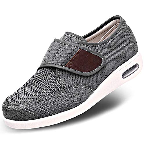 MEJORMEN Men's Edema Diabetic Shoes Adjustable Wide Width Outdoor Walking Sneakers Orthopedic Lightweight Comfy Casual Slippers for Elderly Swollen Feet Arthritis Recovery - Image 1