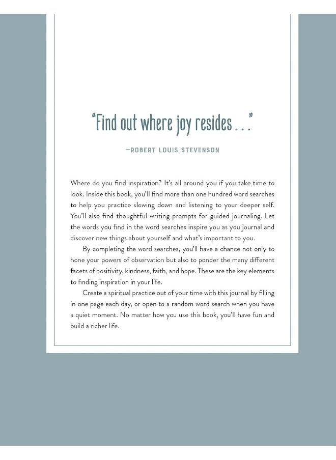 Searching for Inspiration: Word Searches and Writing Prompts to Uplift  - Image 3