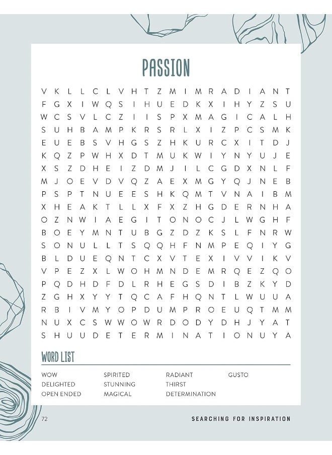 Searching for Inspiration: Word Searches and Writing Prompts to Uplift