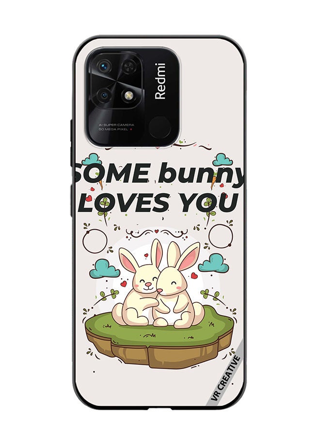 VR CREATIVE Protective Case Cover For Xiaomi Redmi 10C Love Bunny Design Multicolour - Image 1