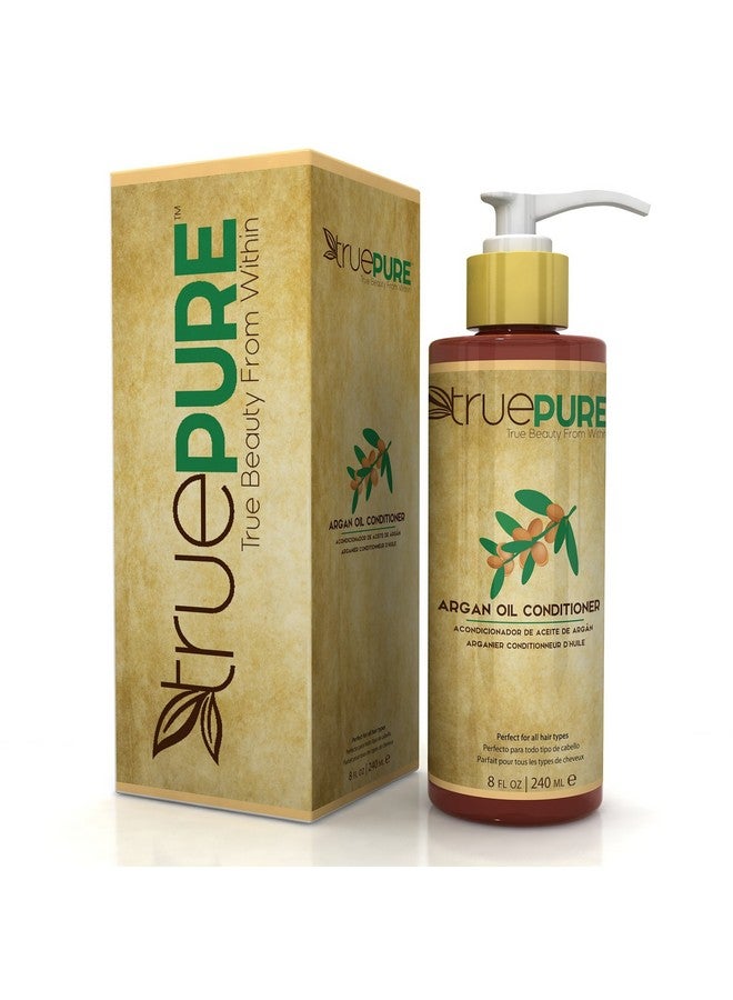 TruePure بلسم زيت الأركان مع مركب أركان بيور الطبيعي بدون رائحة قائم على النباتات لصيغة منع تساقط الشعر بدون كبريتات أو بارابين لنمو شعر صحي 8 أونصات - Image 1