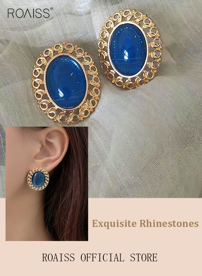 roaiss Women Earrings Stylish Design Simple and Versatile Highlight Personal Temperament and Charm Small Earrings  - Image 4