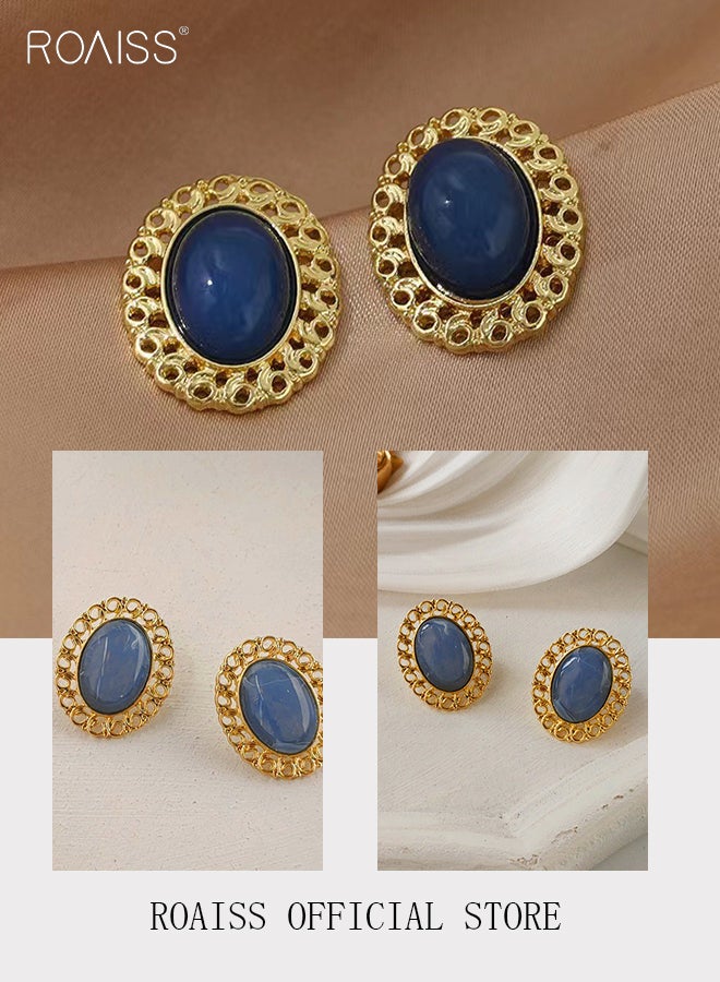 roaiss Women Earrings Stylish Design Simple and Versatile Highlight Personal Temperament and Charm Small Earrings  - Image 5