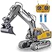 KIZJORYA Remote Control Excavator Toys for Boys Age 612 Rechargeable 11 CH RC Construction Vehicles Truck with Sound Light Metal Shovel Birthday for Kids 7 8 9 10 Year Old24 GHz - Image 4