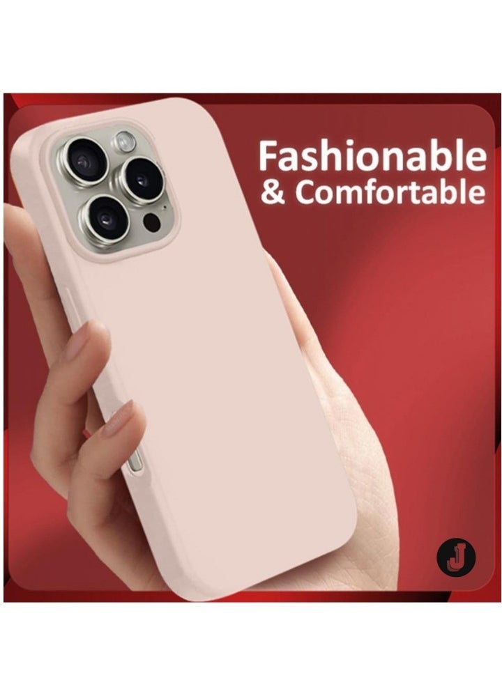 JAJEEK "Ultra Slim Liquid Silicone Case for iPhone 16 Pro Max - Soft Microfiber Lining & Enhanced Drop Protection" - Image 4