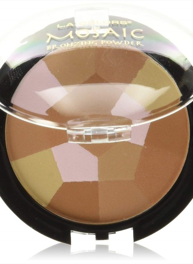L.A. Colors Mosaic Bronzer/Blush Compact, Golden Bronze, 0.09 Ounce - Image 1