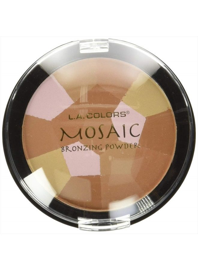 L.A. Colors Mosaic Bronzer/Blush Compact, Golden Bronze, 0.09 Ounce - Image 3