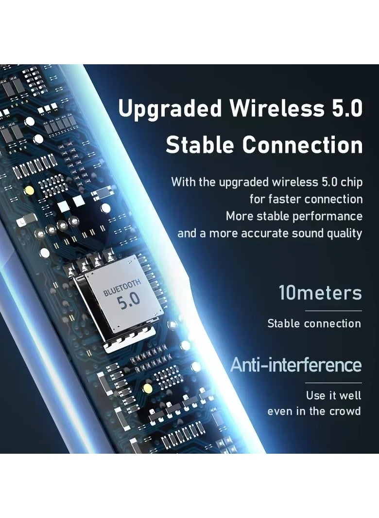 ريماكس سماعات أذن موسيقى ستيريو لاسلكية حقيقية باللون الأبيض - Image 5