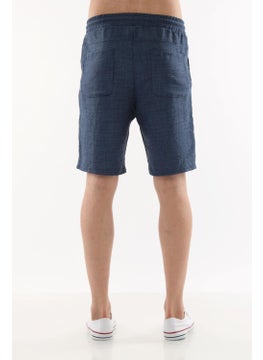 Cedy Denim Synthetic Linen High Waist Elastic, Loose Cut Men's Shorts C348  - Image 3