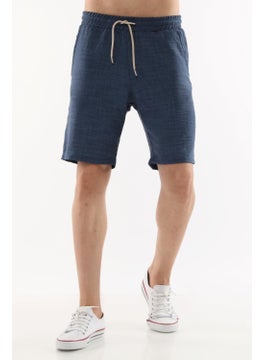 Cedy Denim Synthetic Linen High Waist Elastic, Loose Cut Men's Shorts C348  - Image 1