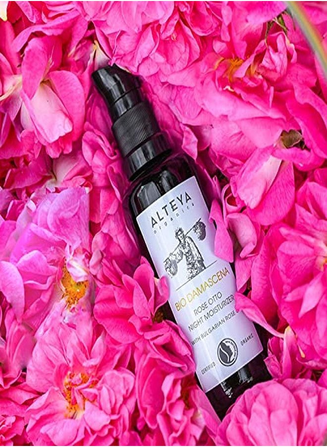 Alteya Organics Night Moisturizer Natrue Certified Organic Skin Care 1.7 Fl Oz/50 Ml Bio Damascena AwardWinning Face Cream With Organic Bulgarian Rose Oil Hydrating, Toning And Rejuvenating  - Image 3