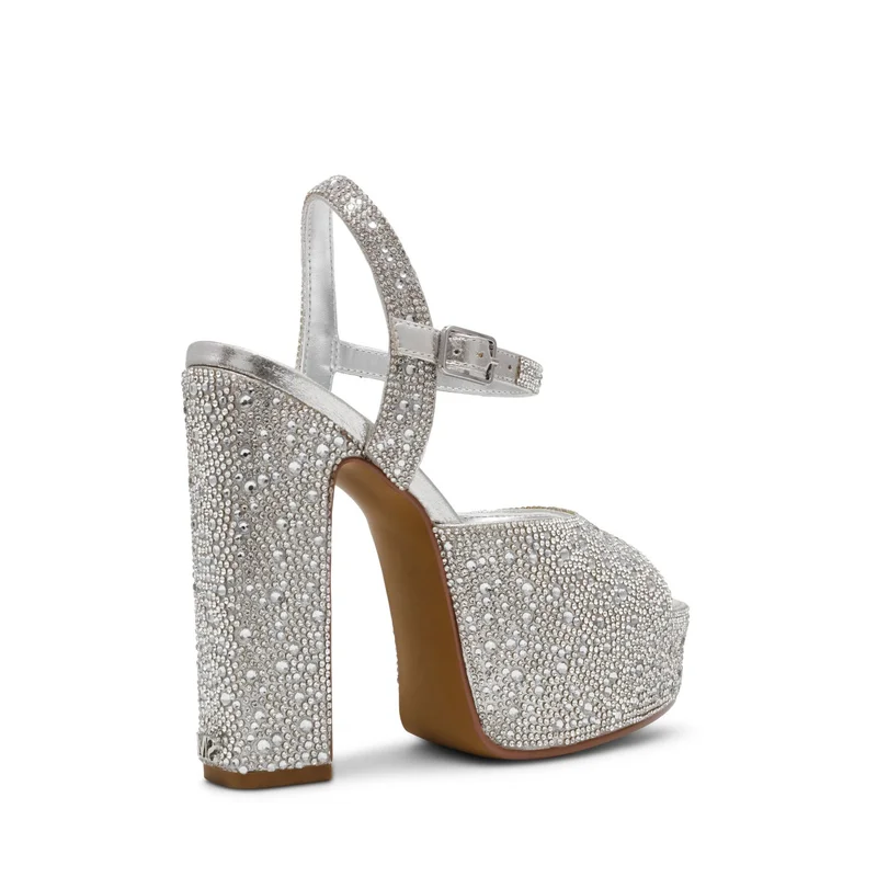 STEVE MADDEN  Tandem-R Silver Women's Sandals for Women | Best Price UAE