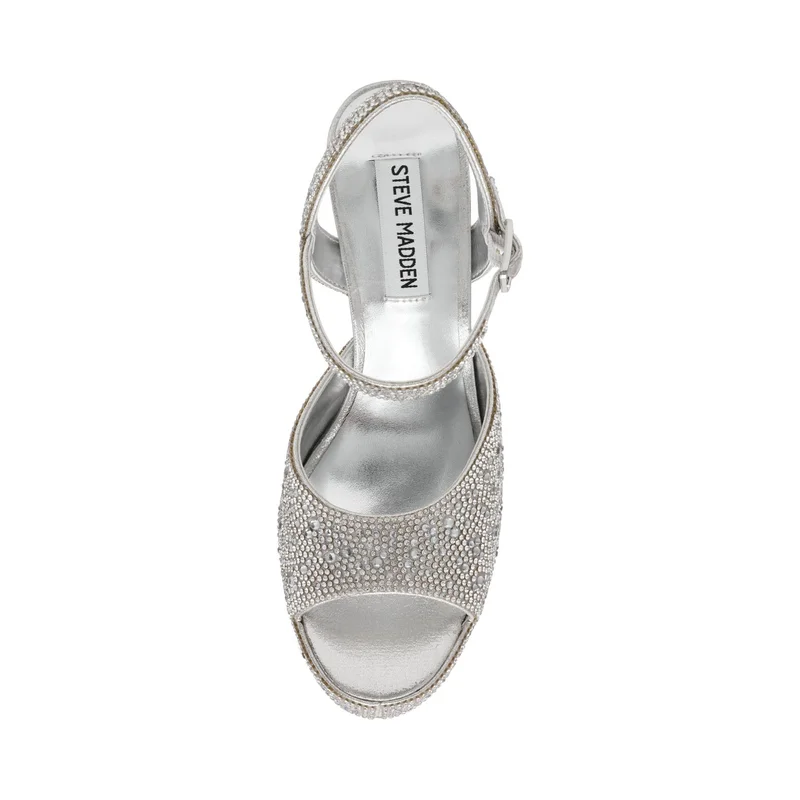 STEVE MADDEN  Tandem-R Silver Women's Sandals for Women | Best Price UAE
