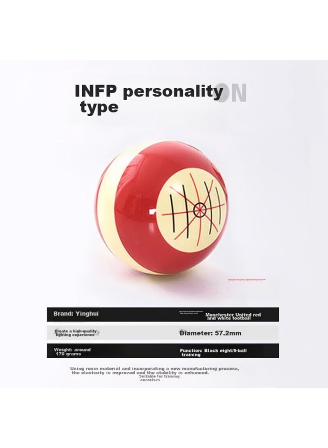 Invui Pool Ball Advanced Training Ball, Chinese 8-ball, 9-ball, Large Size 57mm, Single Pack - Image 2