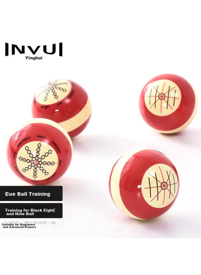 Invui Pool Ball Advanced Training Ball, Chinese 8-ball, 9-ball, Large Size 57mm, Single Pack - Image 1