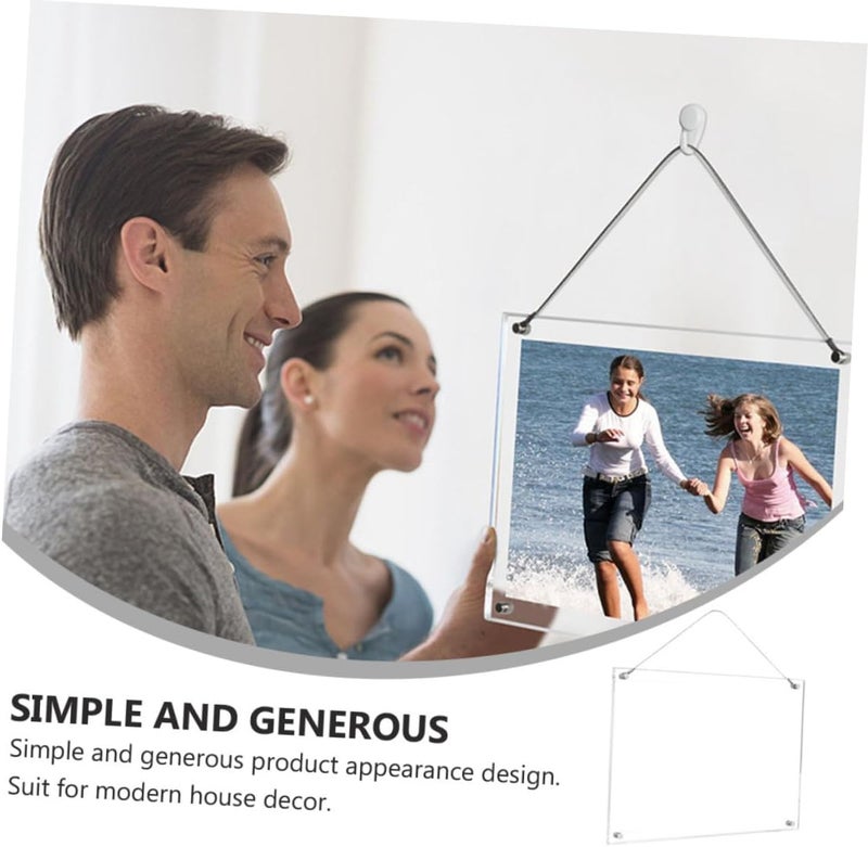 A4 Acrylic Photo Frame with Stand, Certificate Display Holder, Crystal Wall and Tabletop Picture Frame for Home and Office Decor - Image 3
