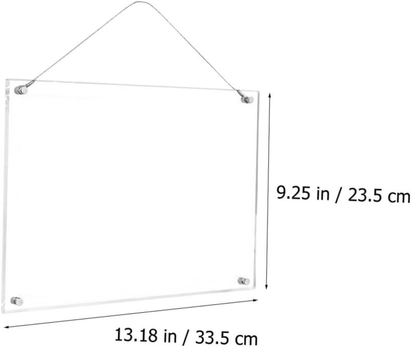 A4 Acrylic Photo Frame with Stand, Certificate Display Holder, Crystal Wall and Tabletop Picture Frame for Home and Office Decor - Image 2