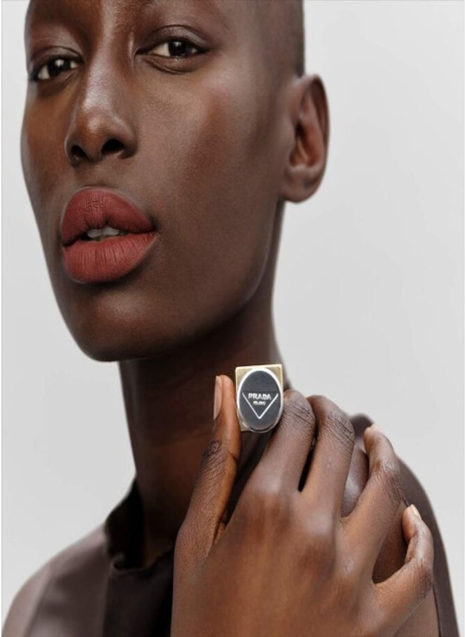 Prada Monochrome Hyper Matte Refillable Lipstick 3.9g  B03 | Long-Wear Velvet Matte Lipstick - Image 3