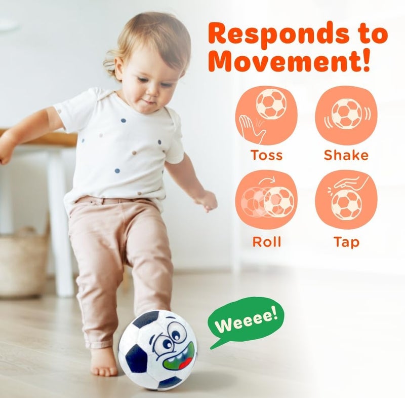 Move2Play , Hilariously Interactive Toy with Music & Sound Effects for Boy & Girl | Ball for Toddler & Baby | 6, 12, 18+ Months | 1, 2, 3+ Year Old - Image 3