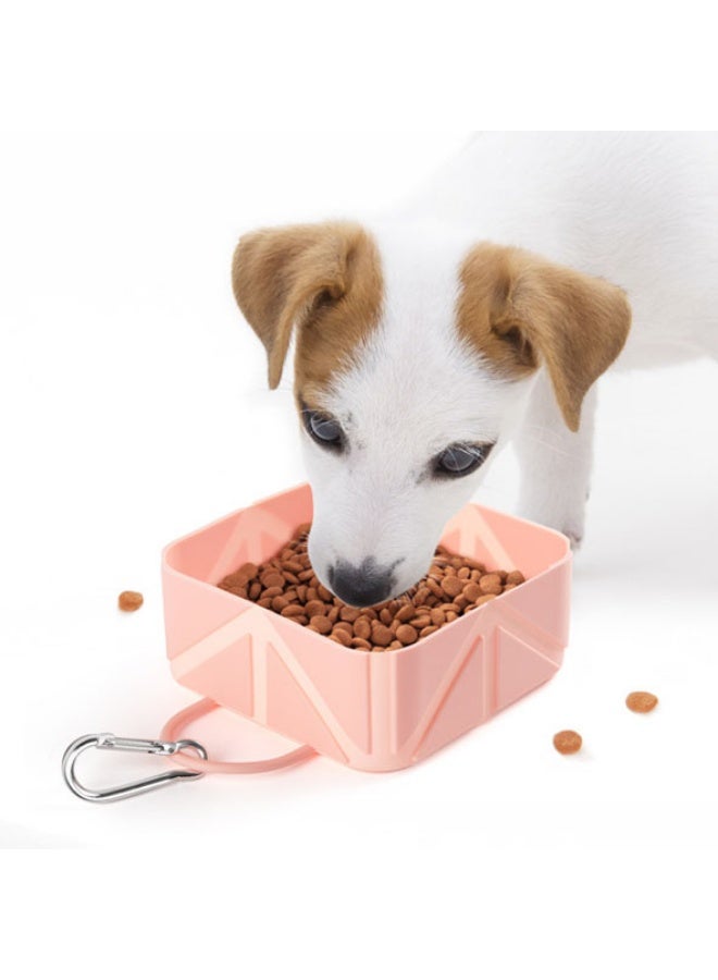 وعاء كلب قابل للطي من السيليكون مع قابس، وعاء طعام وشراب قابل للحمل سعة 350 مل لرحلة، تسلق الجبال، رحلة مخيّم. - Image 3