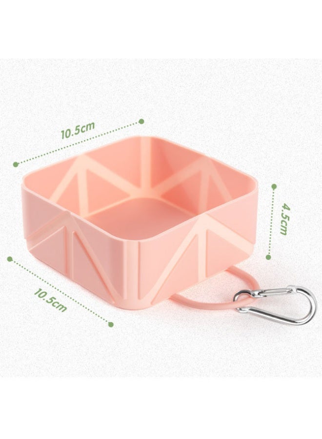 وعاء كلب قابل للطي من السيليكون مع قابس، وعاء طعام وشراب قابل للحمل سعة 350 مل لرحلة، تسلق الجبال، رحلة مخيّم. - Image 2