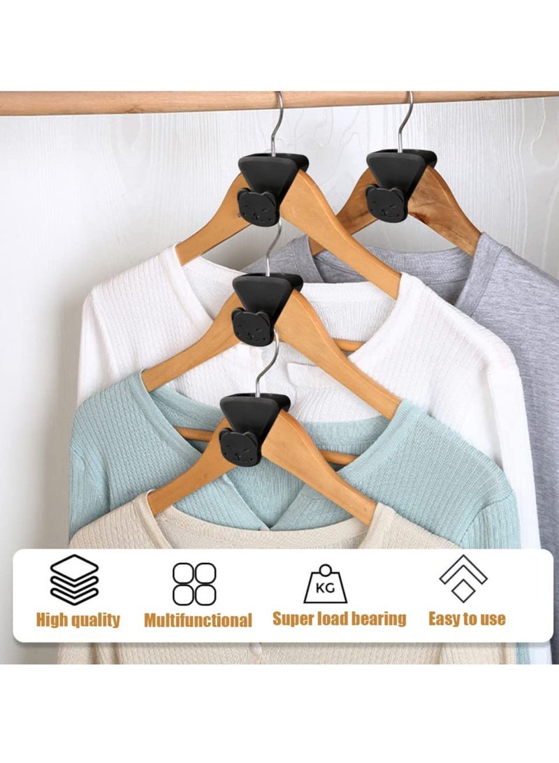 SYOSI Clothes Hanger Connector Hooks 18pcs Space Saving Cascade Hanger Hooks As Seen on Tv Create Up to 3x More Closet Space Slipover Design Organize Shirts  - Image 5