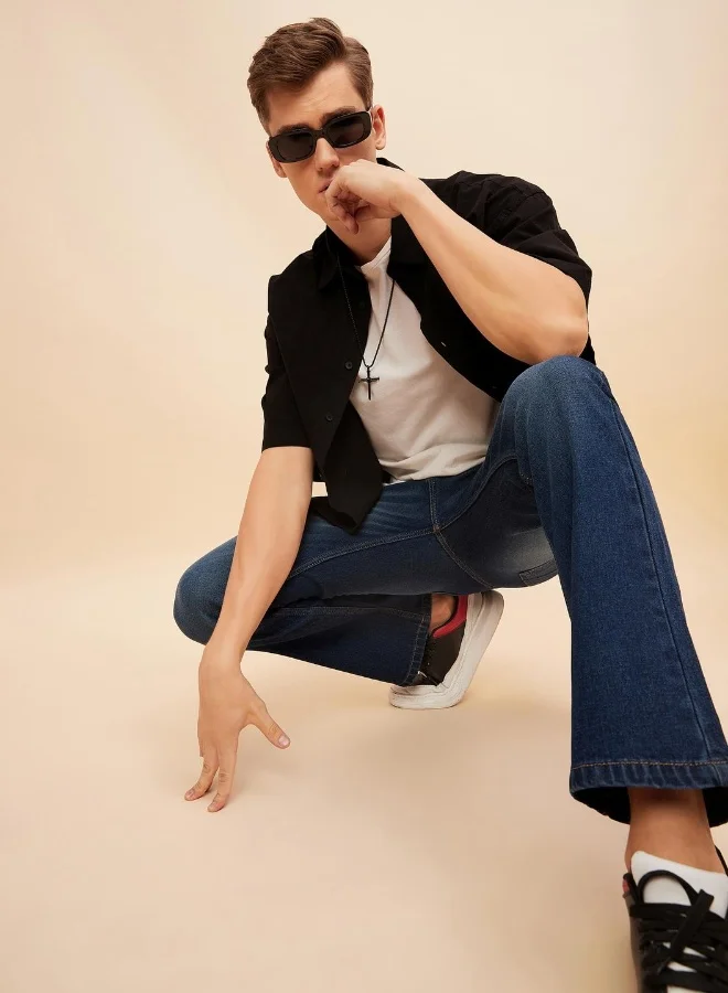 HIGH STAR Mens Blue Jeans
