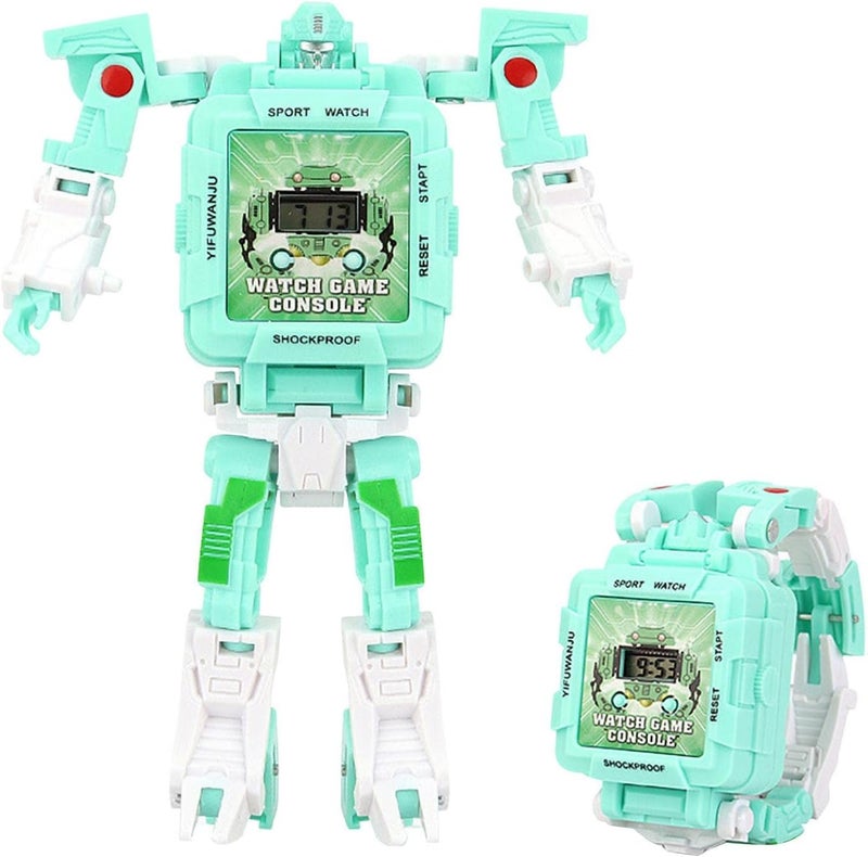 klarako Transformers Gaming Robot WatchWearable Deformable Robot Watch Toy, Deformable Gaming Robot Watch Toy, Christmas Interesting Learning Toy for Kids - Image 1