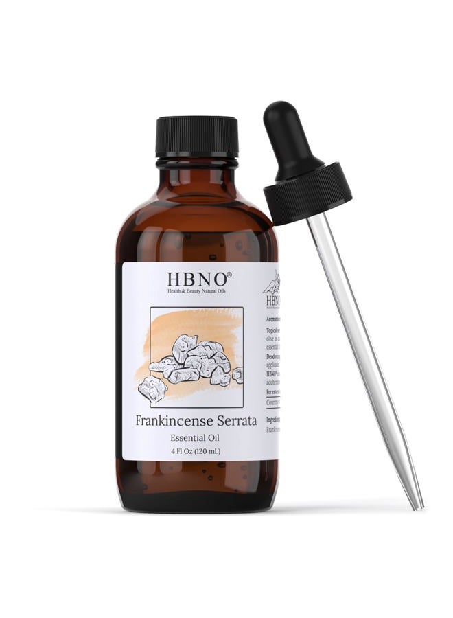 hbno California Bottled Frankincense Essential Oil (Serrata) 4 fl oz (120ml) - Natural & Premium Grade Frankincense Oil Essential Oil, - Image 1