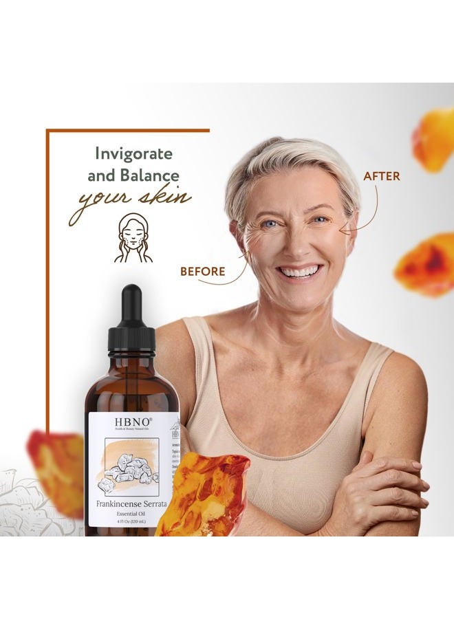 hbno California Bottled Frankincense Essential Oil (Serrata) 4 fl oz (120ml) - Natural & Premium Grade Frankincense Oil Essential Oil, - Image 5