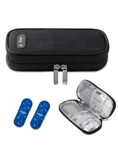 Leng Ke Insulin Cooler Case, Insulated Medicine Travel Cooler Lightweight Insulin Travel Case with 2 Reusable Ice Packs  - Image 1