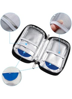Leng Ke Insulin Cooler Case, Insulated Medicine Travel Cooler Lightweight Insulin Travel Case with 2 Reusable Ice Packs  - Image 2
