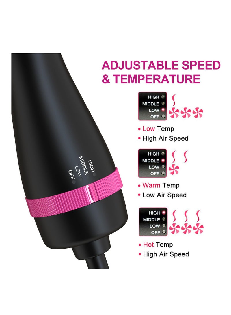 Excefore Hair Dryer Brush, One-Step Blow Dryer Brush for Styling and Frizz Control, Negative Ionic Hot Air Brush Volumizer Ceramic, 4 in 1 Hair Dryer and Styler Volumizer with Negative Ion - Image 3
