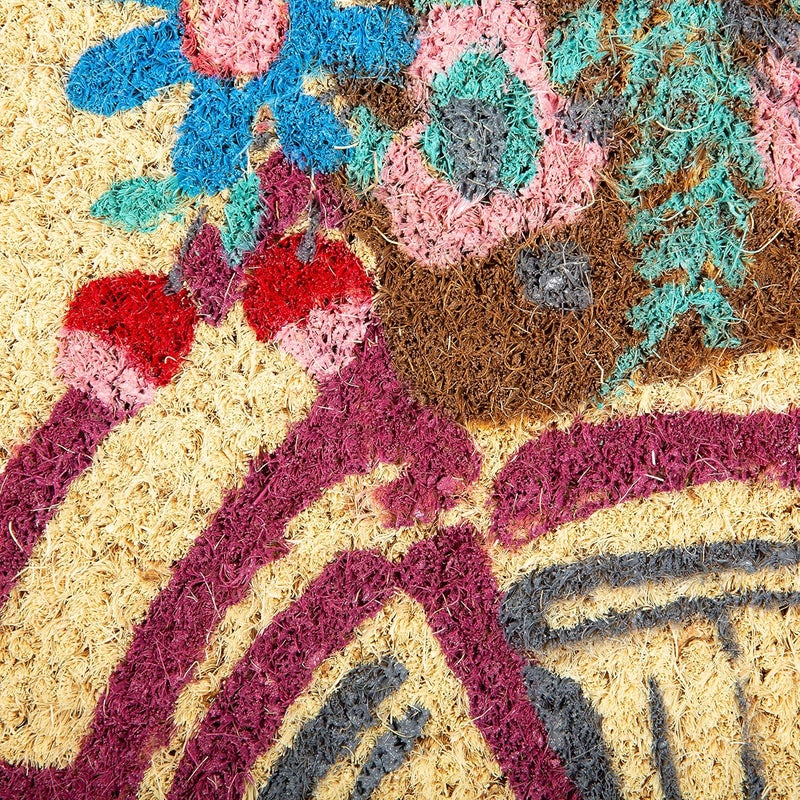 DII Natural Coir Doormat, Decorative Hello Mat, Bonjour, 18X30" - Image 4