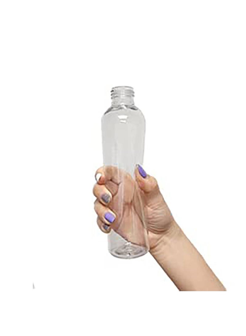 Sweet seven 200ml Clear Plastic Bottles (Pack of 6) - Refillable Containers for Shampoo, Lotions, Cream - Black Disc Top Caps, BPA Free - Image 4