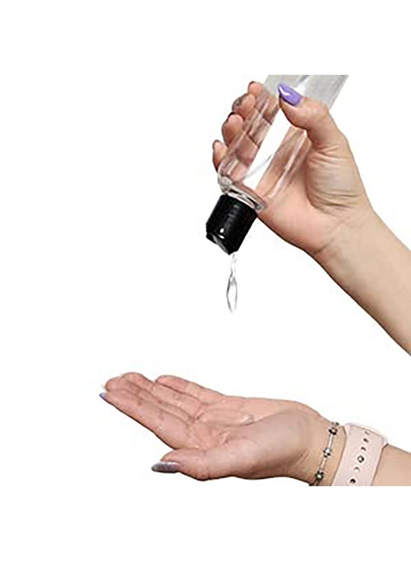 Sweet seven 200ml Clear Plastic Bottles (Pack of 6) - Refillable Containers for Shampoo, Lotions, Cream - Black Disc Top Caps, BPA Free - Image 3