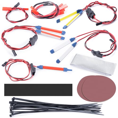 JGGZONE RC Car Light Bar Kit LED Headlight Taillight Compatible with 17 ARRMA Mojave 6S EXB - Image 1