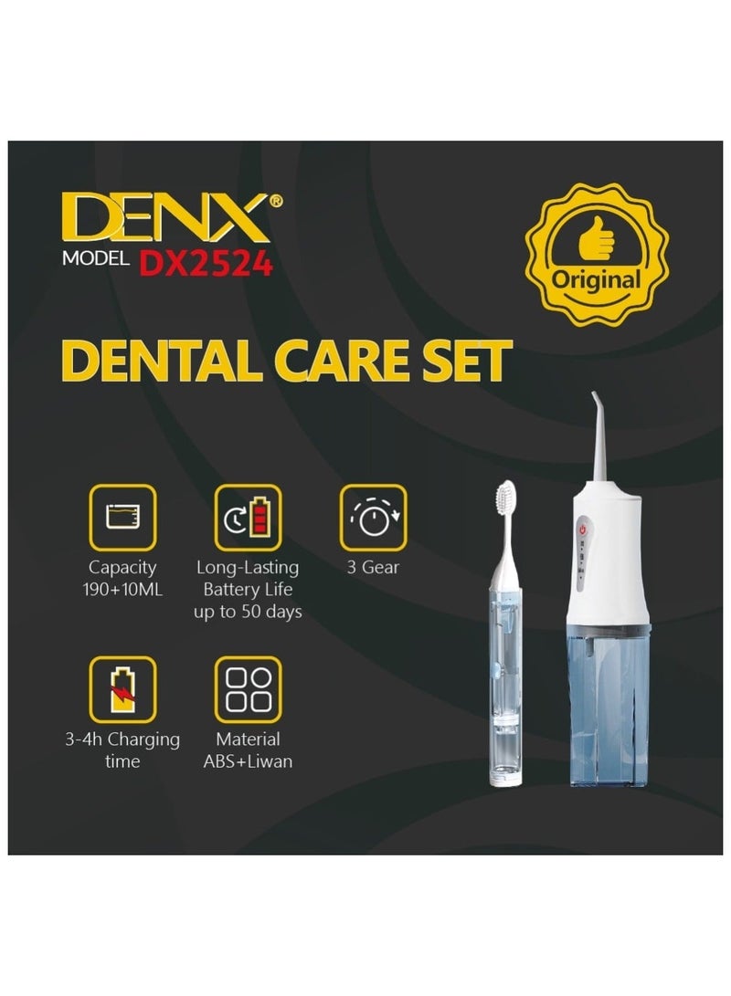 Denx Dental care set Smart Interdental Water Flosser Dental Toothbrush DX2524 - Image 4
