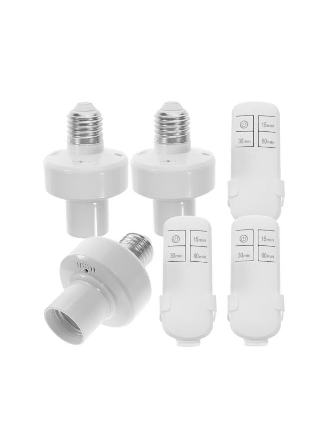erorex 3pcs Remote Control Light Socket E27 Bulb Base Remote Control Light Head Light Bulbs Bulb Remote Control Lamp Socket Wireless Light Switch for Lamps - Image 1