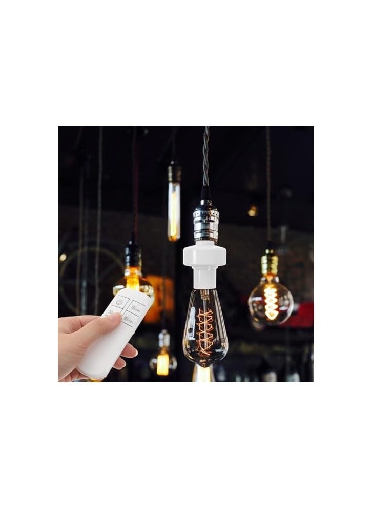 erorex 3pcs Remote Control Light Socket E27 Bulb Base Remote Control Light Head Light Bulbs Bulb Remote Control Lamp Socket Wireless Light Switch for Lamps - Image 2