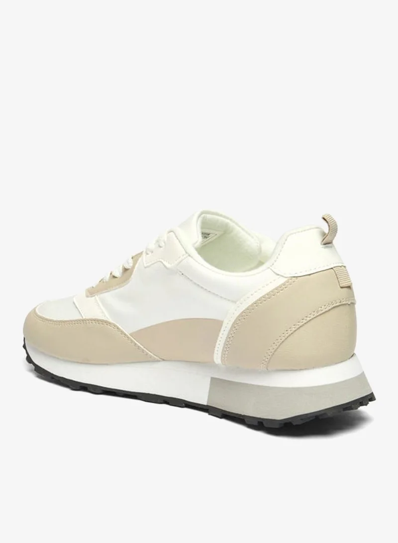 Dash Women's Colourblock Sports Shoes with Lace-Up Closure