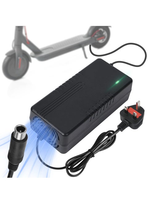 42V 2A Power Supply Adapter for Xiaomi M365/Pro 2, Electric Scooter Charger with Fan Radiator, Universal Electric Scooter Charger for Ninebot/Pure Air Pro