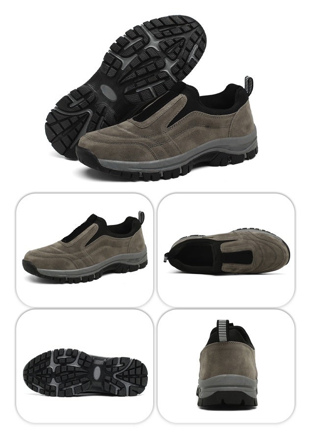 man's casual shoes, non-slip and wear-resistant soles, waterproof and breathable technology, all-terrain comfortable wear, suitable for light hiking and daily commuting - Image 1