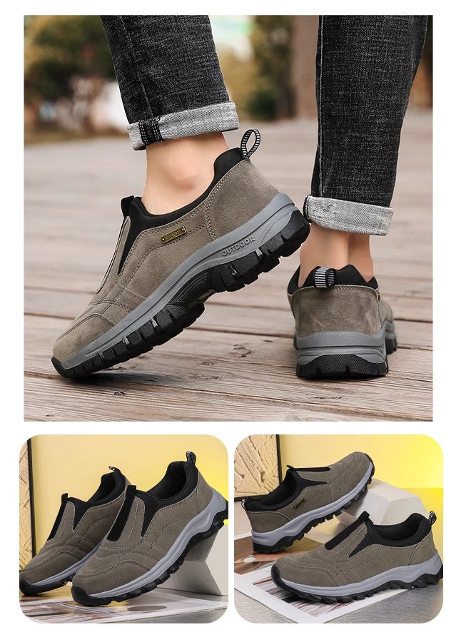 man's casual shoes, non-slip and wear-resistant soles, waterproof and breathable technology, all-terrain comfortable wear, suitable for light hiking and daily commuting - Image 4