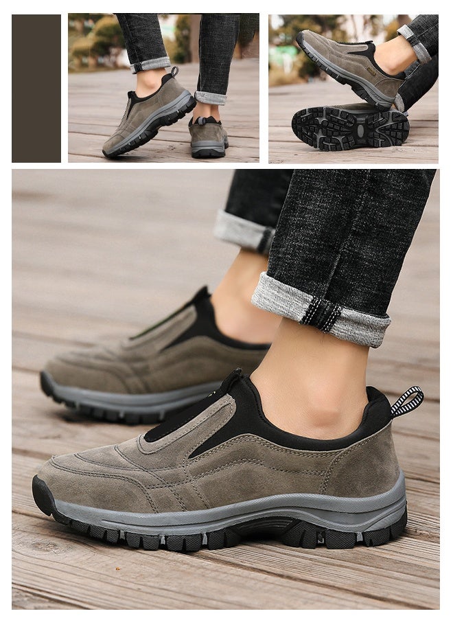 man's casual shoes, non-slip and wear-resistant soles, waterproof and breathable technology, all-terrain comfortable wear, suitable for light hiking and daily commuting - Image 3