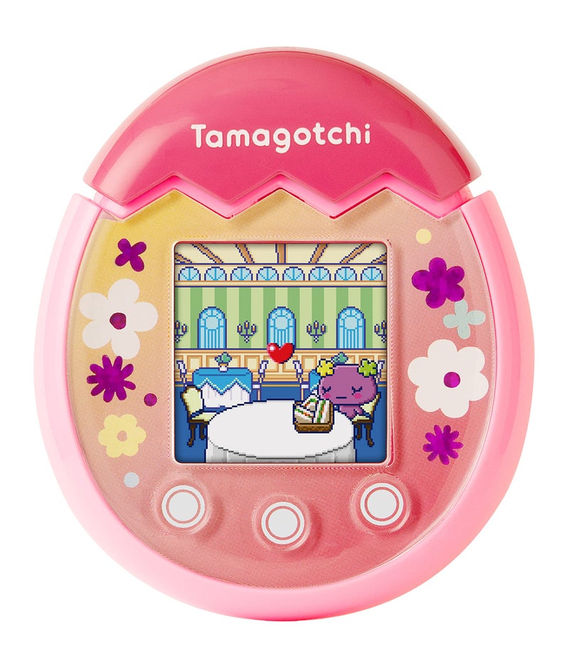 Bandai Tamagotchi 42901 Bandai Pix The Next Generation of Virtual Reality Pet with Camera  Games and Collectable Characters-Floral  Pink - Image 4
